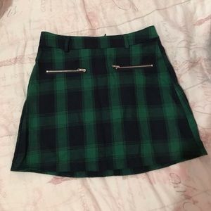 green skirt